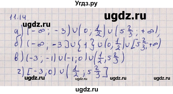 ГДЗ (Решебник) по алгебре 9 класс Мордкович А.Г. / §11 / 11.14