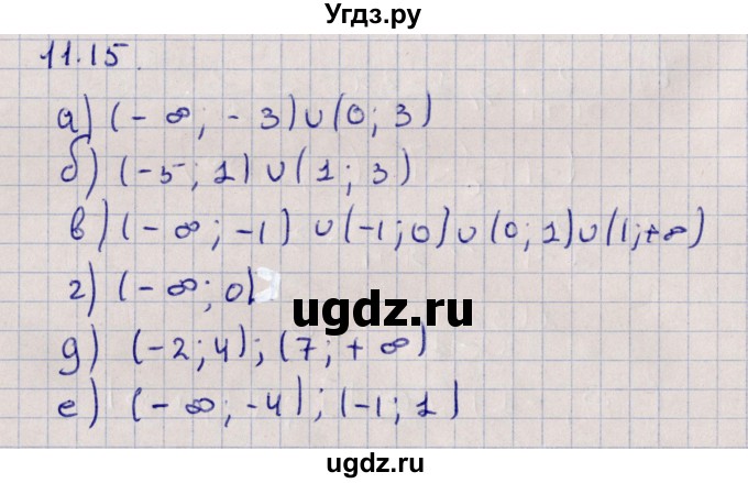 ГДЗ (Решебник) по алгебре 9 класс Мордкович А.Г. / §11 / 11.15