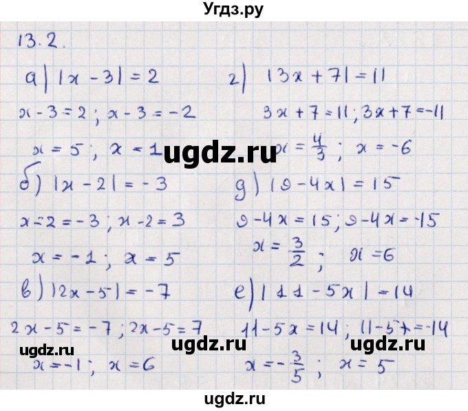 ГДЗ (Решебник) по алгебре 9 класс Мордкович А.Г. / §13 / 13.2