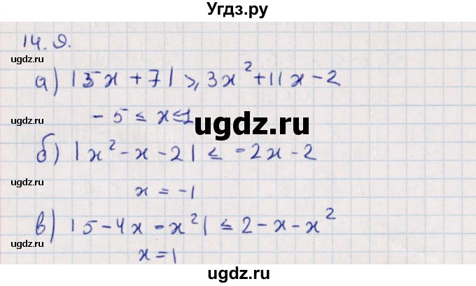 ГДЗ (Решебник) по алгебре 9 класс Мордкович А.Г. / §14 / 14.9