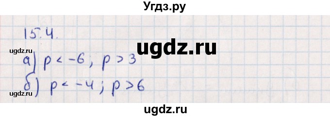 ГДЗ (Решебник) по алгебре 9 класс Мордкович А.Г. / §15 / 15.4