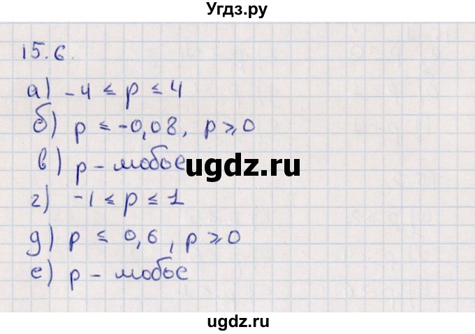 ГДЗ (Решебник) по алгебре 9 класс Мордкович А.Г. / §15 / 15.6