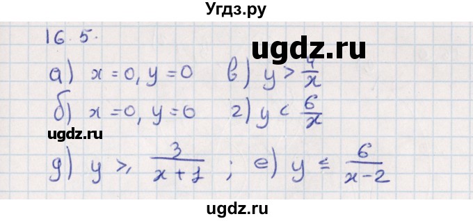 ГДЗ (Решебник) по алгебре 9 класс Мордкович А.Г. / §16 / 16.5