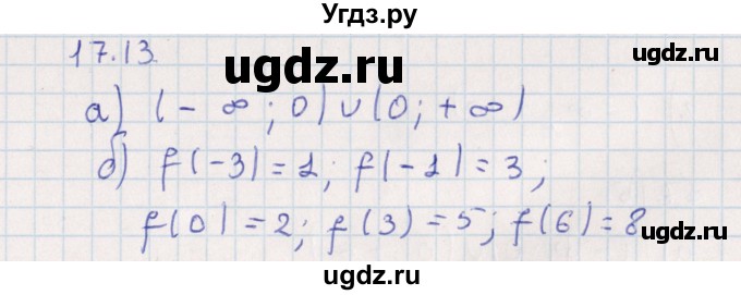 ГДЗ (Решебник) по алгебре 9 класс Мордкович А.Г. / §17 / 17.13