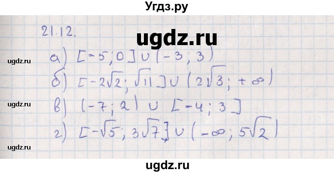 ГДЗ (Решебник) по алгебре 9 класс Мордкович А.Г. / §21 / 21.12