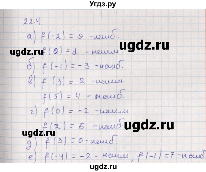 ГДЗ (Решебник) по алгебре 9 класс Мордкович А.Г. / §22 / 22.4