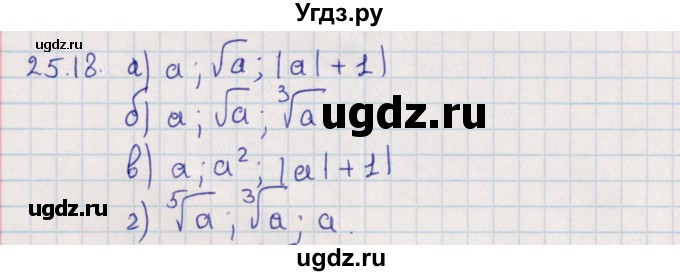 ГДЗ (Решебник) по алгебре 9 класс Мордкович А.Г. / §25 / 25.18