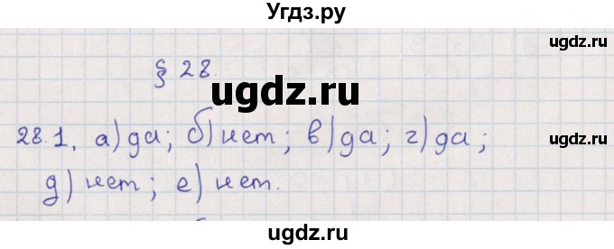 ГДЗ (Решебник) по алгебре 9 класс Мордкович А.Г. / §28 / 28.1