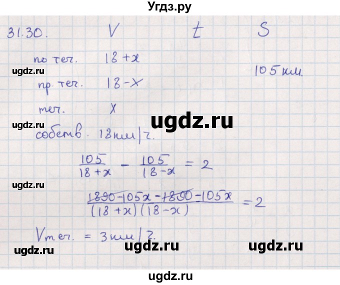 ГДЗ (Решебник) по алгебре 9 класс Мордкович А.Г. / §31 / 31.30