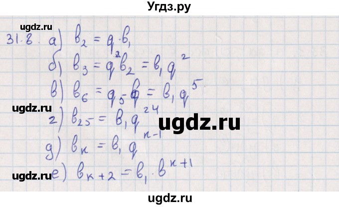ГДЗ (Решебник) по алгебре 9 класс Мордкович А.Г. / §31 / 31.8