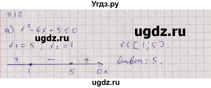 ГДЗ (Решебник) по алгебре 9 класс Мордкович А.Г. / §9 / 9.12