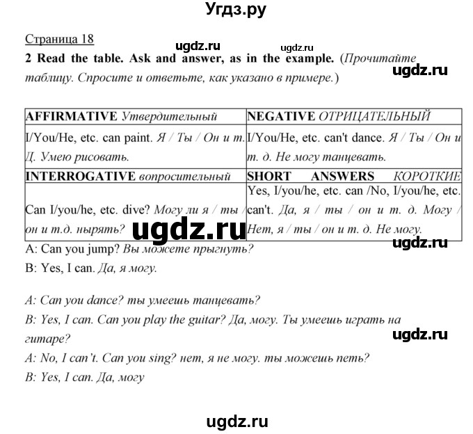 ГДЗ (Решебник) по английскому языку 5 класс Мильруд Р.П. / Module 1 / g / 2