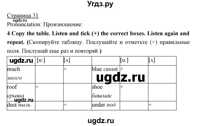 ГДЗ (Решебник) по английскому языку 5 класс Мильруд Р.П. / Module 2 / d / 4