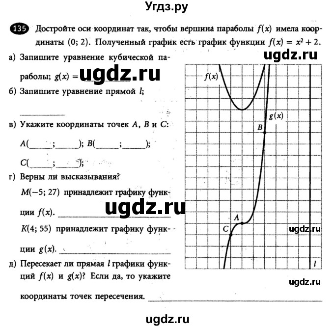 ГДЗ (Учебник) по алгебре 7 класс (рабочая тетрадь) Лебединцева Е. А. / задание / 135