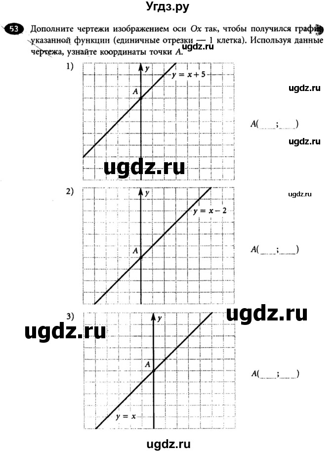 ГДЗ (Учебник) по алгебре 7 класс (рабочая тетрадь) Лебединцева Е. А. / задание / 53