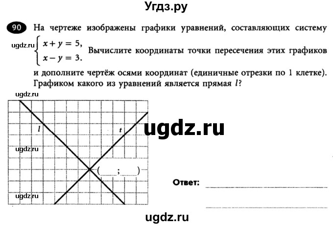 ГДЗ (Учебник) по алгебре 7 класс (рабочая тетрадь) Лебединцева Е. А. / задание / 90