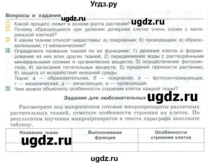 ГДЗ (Учебник) по биологии 5 класс Трайтак Д.И. / страница / 48