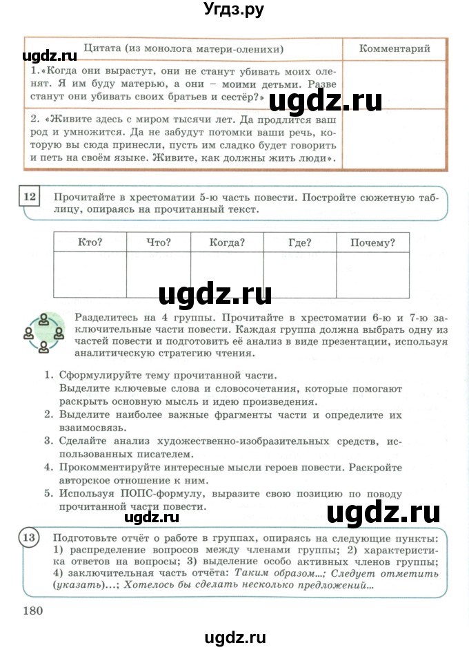 ГДЗ (Учебник) по русскому языку 9 класс Жанпейс У.А. / часть 1. страница / 180