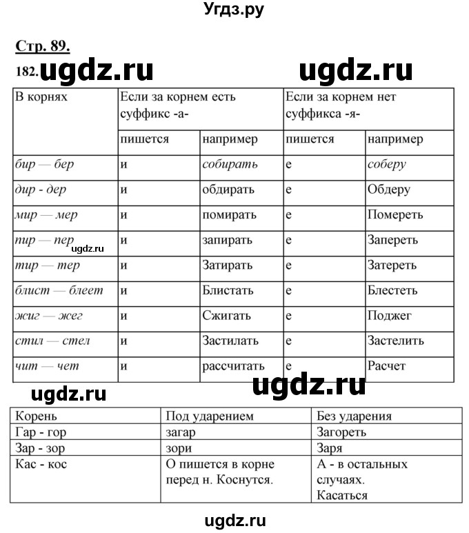 ГДЗ (Решебник) по русскому языку 10 класс Рыбченкова Л.М. / упражнение / 182