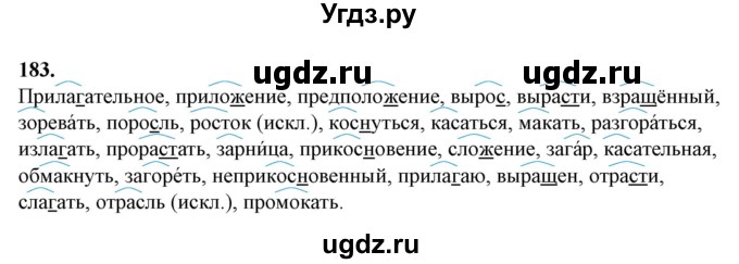 ГДЗ (Решебник) по русскому языку 10 класс Рыбченкова Л.М. / упражнение / 183