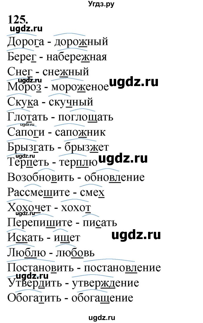ГДЗ (Решебник) по русскому языку 10 класс Рыбченкова Л.М. / упражнение / 125