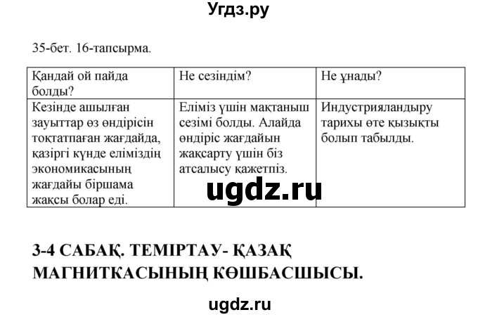 ГДЗ (Решебник) по казахскому языку 10 класс Дәулетбекова Ж. / бет (страница) / 35