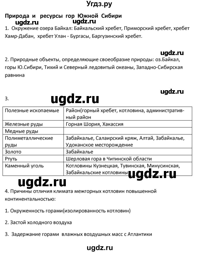 ГДЗ (Решебник) по географии 9 класс (рабочая тетрадь) Ким Э.В. / страница / 126