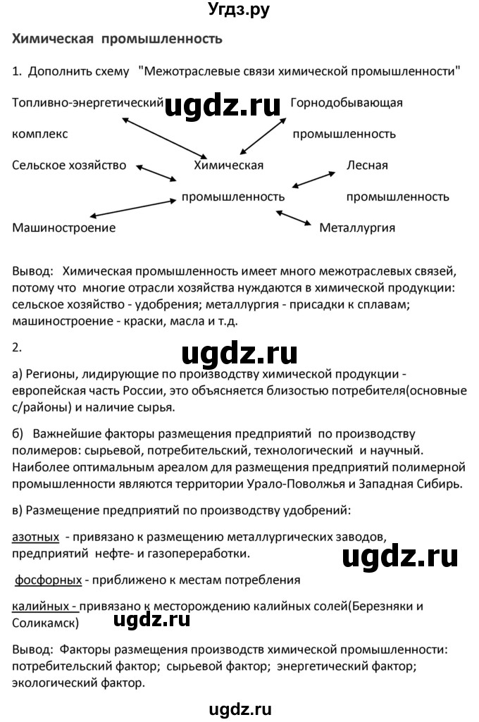 ГДЗ (Решебник) по географии 9 класс (рабочая тетрадь) Ким Э.В. / страница / 34