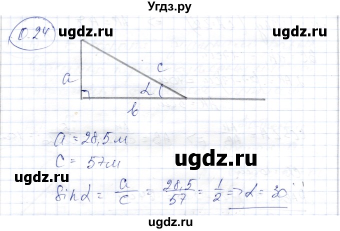 ГДЗ (Решебник) по геометрии 9 класс Шыныбеков А.Н. / раздел 0 / задача / 0.24