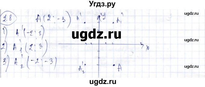 ГДЗ (Решебник) по геометрии 9 класс Шыныбеков А.Н. / раздел 2 / задача / 2.8