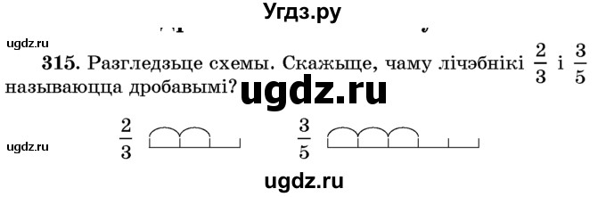 ГДЗ (Учебник) по белорусскому языку 6 класс Красней В. П. / практыкаванне / 315