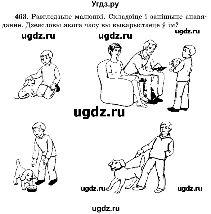 ГДЗ (Учебник) по белорусскому языку 6 класс Красней В. П. / практыкаванне / 463