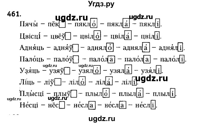 ГДЗ (Решебник №2) по белорусскому языку 6 класс Красней В. П. / практыкаванне / 461