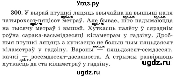 ГДЗ (Решебник №3) по белорусскому языку 6 класс Красней В. П. / практыкаванне / 300