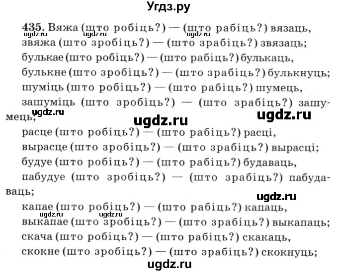 ГДЗ (Решебник №3) по белорусскому языку 6 класс Красней В. П. / практыкаванне / 435