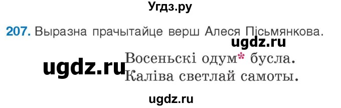 ГДЗ (Учебник 2020) по белорусскому языку 8 класс Бадзевіч З. І. / учебник 2020 / практыкаванне / 207