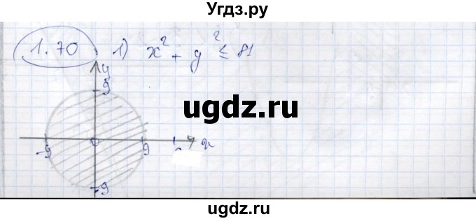 ГДЗ (Решебник) по алгебре 9 класс Шыныбеков А.Н. / раздел 1 / 1.70