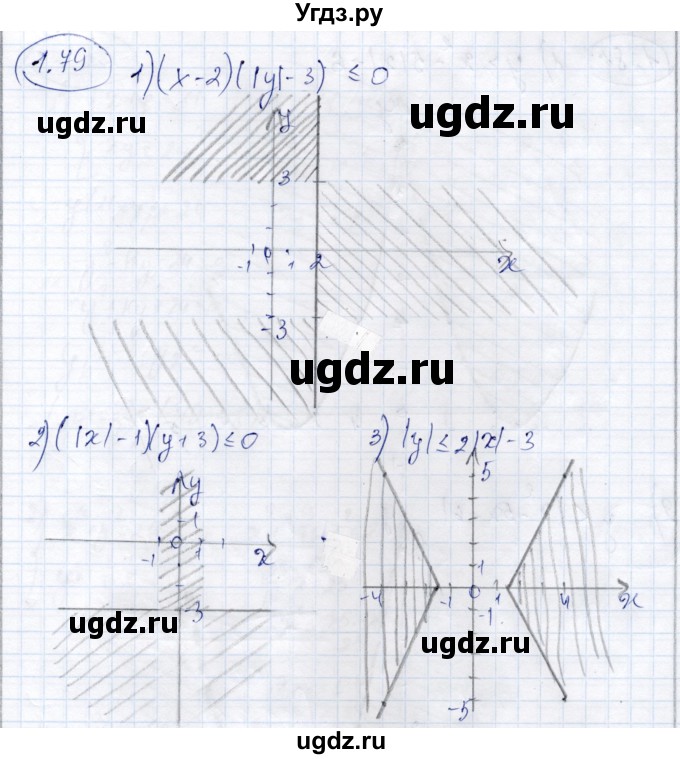 ГДЗ (Решебник) по алгебре 9 класс Шыныбеков А.Н. / раздел 1 / 1.79