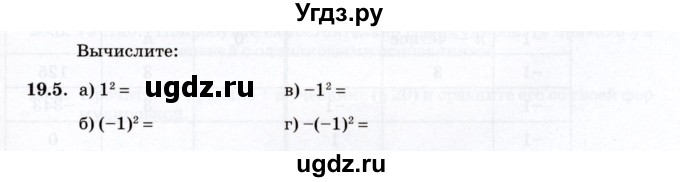 ГДЗ (Учебник) по алгебре 7 класс (рабочая тетрадь) Зубарева И.И. / §19 / 19.5