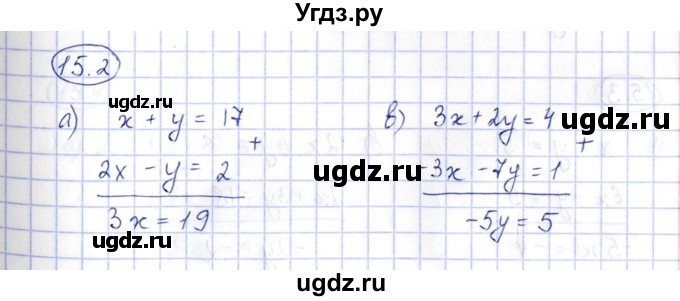 ГДЗ (Решебник) по алгебре 7 класс (рабочая тетрадь) Зубарева И.И. / §15 / 15.2