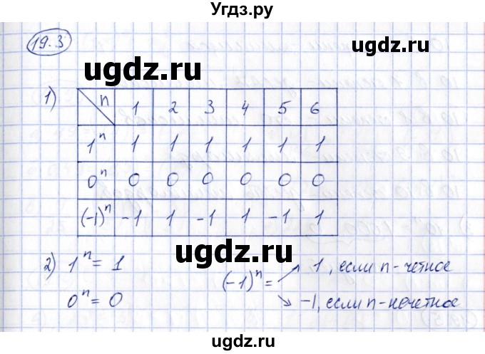 ГДЗ (Решебник) по алгебре 7 класс (рабочая тетрадь) Зубарева И.И. / §19 / 19.3