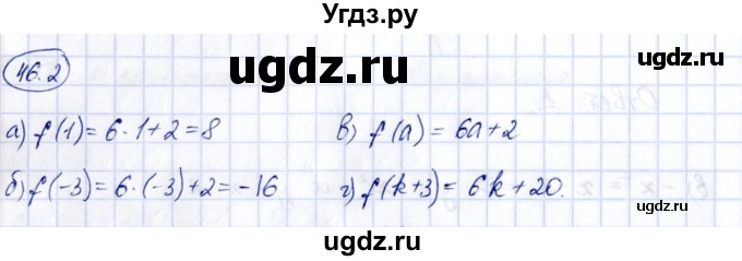 ГДЗ (Решебник) по алгебре 7 класс (рабочая тетрадь) Зубарева И.И. / §46 / 46.2