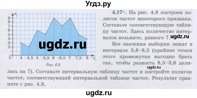 ГДЗ (Учебник) по алгебре 8 класс Шыныбеков А.Н. / раздел 4 / 4.17