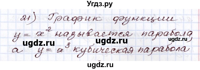 ГДЗ (Решебник) по алгебре 8 класс Шыныбеков А.Н. / раздел 0 / вопрос / 21