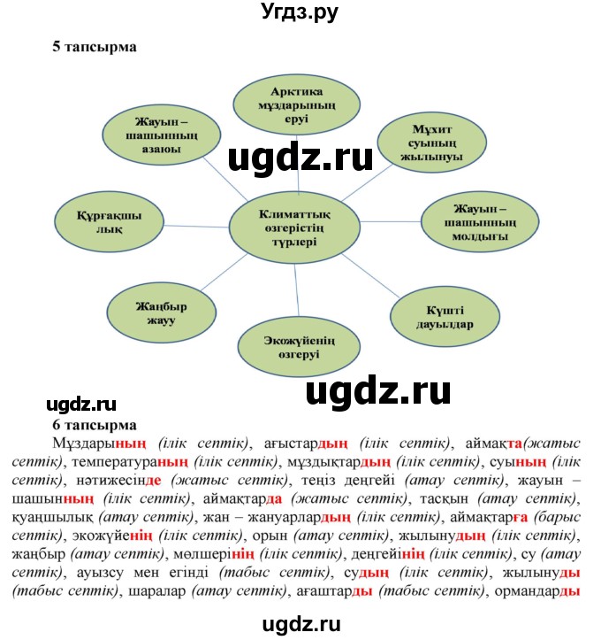 ГДЗ (Решебник) по казахскому языку 7 класс Косымова Г. / страницы (бет) / 16