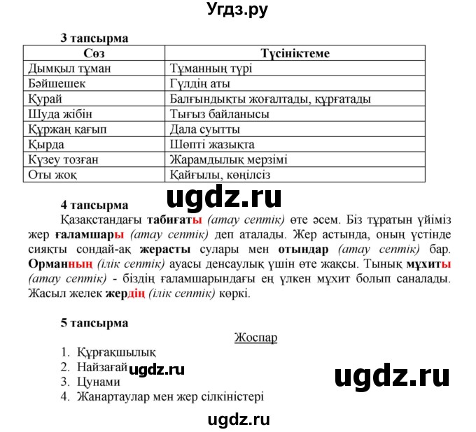 ГДЗ (Решебник) по казахскому языку 7 класс Косымова Г. / страницы (бет) / 22