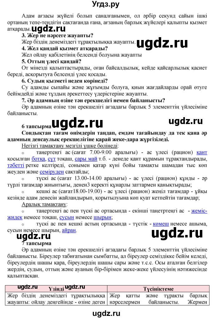 ГДЗ (Решебник) по казахскому языку 7 класс Косымова Г. / страницы (бет) / 57(продолжение 2)