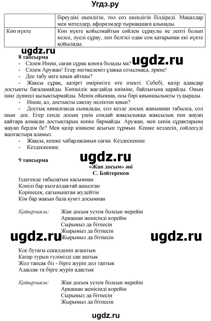 ГДЗ (Решебник) по казахскому языку 7 класс Косымова Г. / страницы (бет) / 67(продолжение 2)