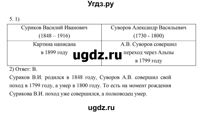 ГДЗ (Решебник) по истории 5 класс (рабочая тетрадь) Майков А.Н. / параграф 12 (страница) / 5