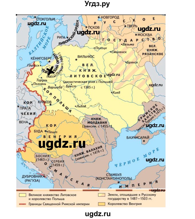 ГДЗ (Решебник) по истории 6 класс (рабочая тетрадь) Баранов П.А. / страница / 98-100(продолжение 2)